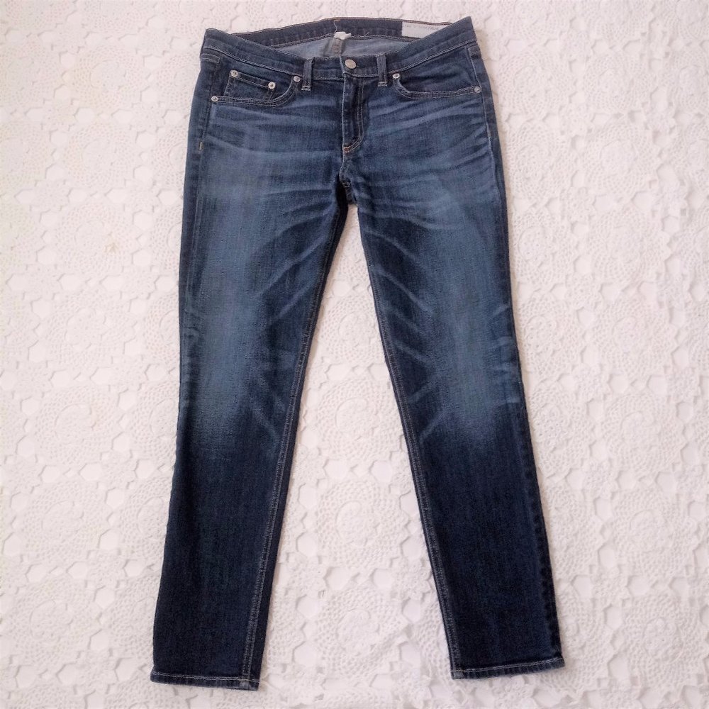 Rag & Bone 30 Dark Wash Skinny Jeans Capri Ankle